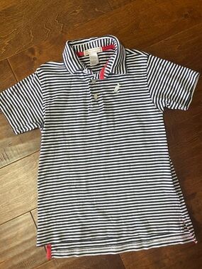 TBBC Boys Navy Blue + White Prim and Proper Polo- sz 7